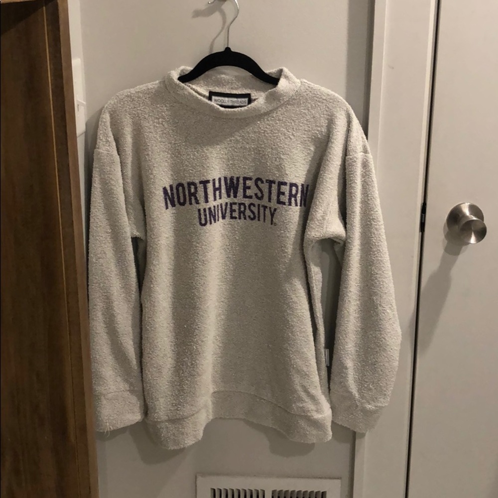 Woolly threads Northwestern University sweatshirt